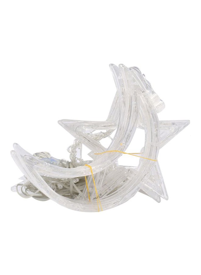 East Lady Moon And Star Design Ramadan Light White 2.5x1cm 