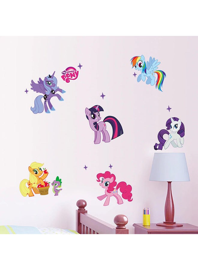 Decorative My Little Pony Pattern Wall Sticker Multicolour 50 x 70cm