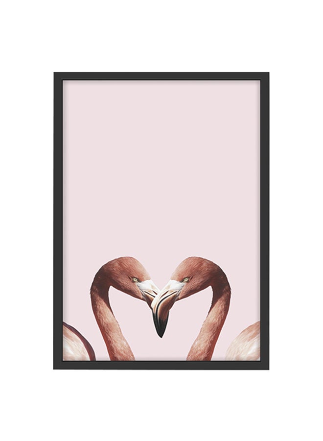 Boomah Accessories Flamingo Bird Poster With Frame Multicolour 30x40cm 