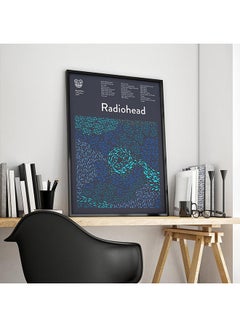 Radiohead Weird Fishes In Rainbows Music Poster With Frame Multicolour 30x40cm