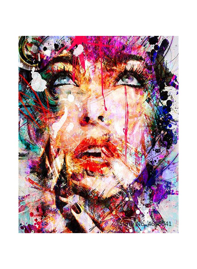 لوحة فنية من قماش الكانفاس بطبعة تجريدية على شكل امرأة متعدد الألوان 40 x 50Ø³Ù†ØªÙŠÙ…ØªØ±