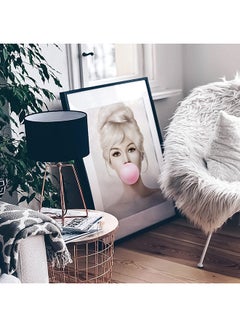 Brigitte Bardot Poster With Frame Multicolour 50 x 40cm