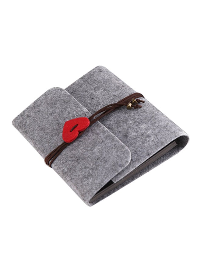 Handmade Vintage Photo Album Grey/Red/Brown 25 x 19cm