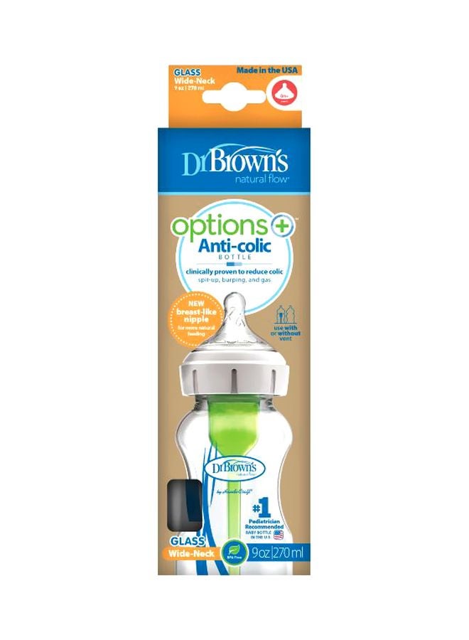 Dr. Brown’s Option Plus Wide Neck Feeding Bottle, 270 ml - Image 2