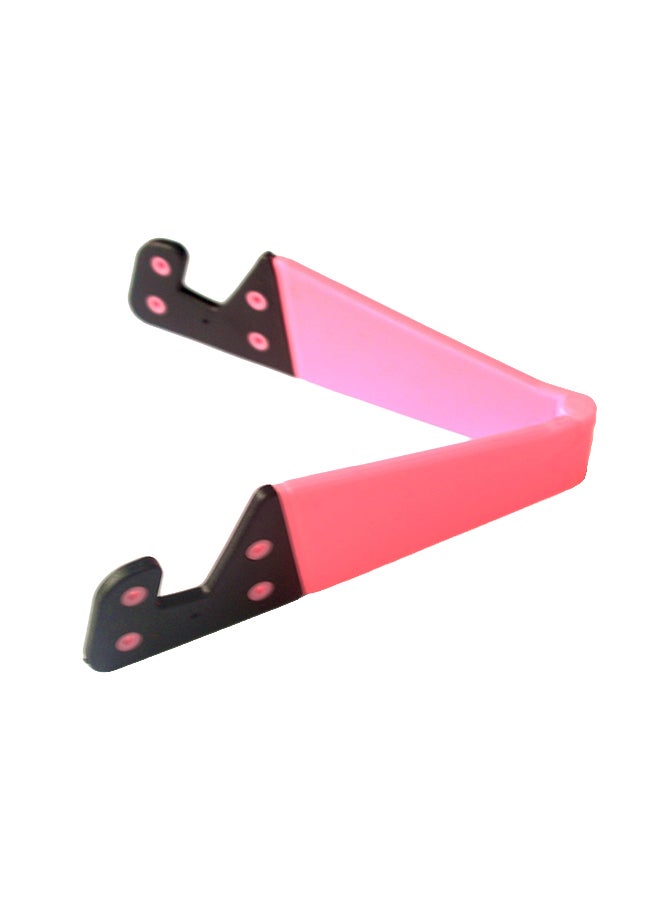 بيوينتي حامل للهواتف المحمولة قابل للطي على شكل حرف V وردي/أسود