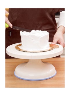 Toshionics Turntable Rotating Cake Decorating Baking Tool White 2.7 x 11.7 x 10.7inch  - Image 5
