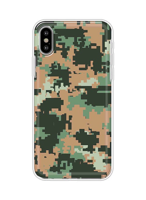 Hybrid Rigid Printed Protective Case Cover For Apple iPhone X/XS Multicolour