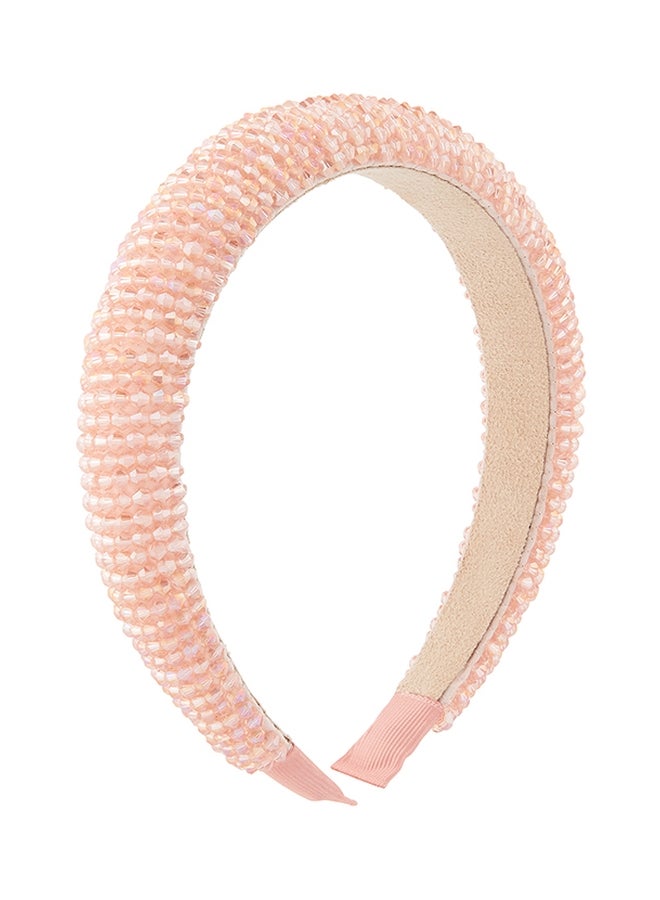 Accessorize - Pretty Crystal Beaded Headband Pink One Size - Image 1