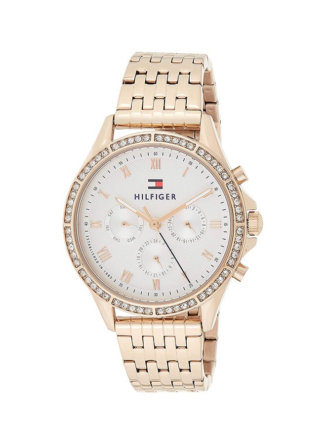 TOMMY HILFIGER Women's Ari Carnation Round Shape Metal Analog Wrist Watch 39 mm - Rose Gold - 1781978 - Image 1