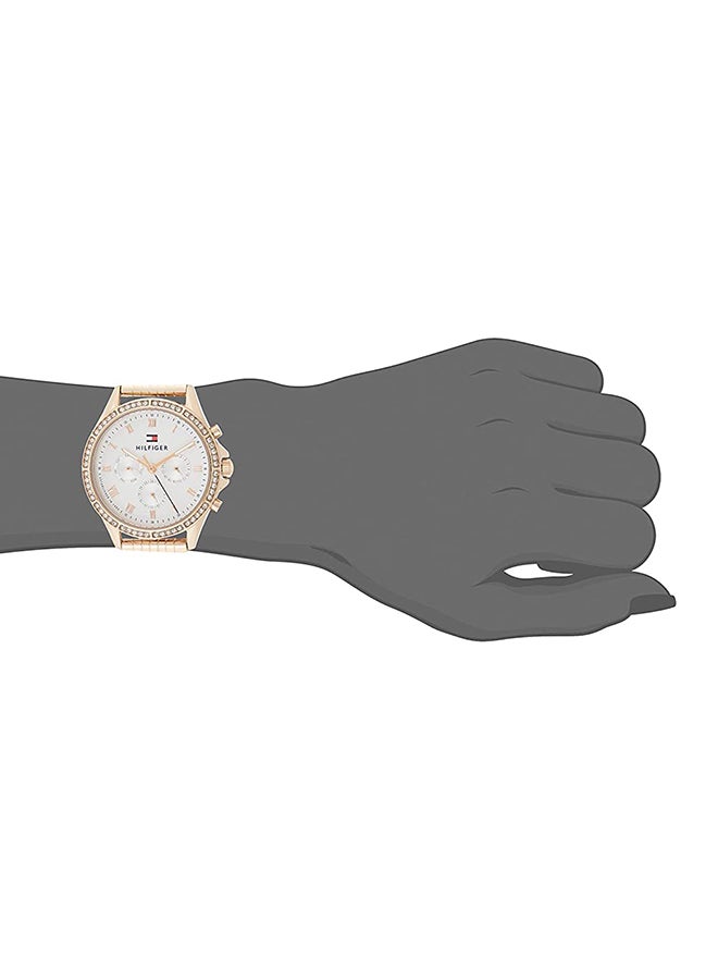 TOMMY HILFIGER Women's Ari Carnation Round Shape Metal Analog Wrist Watch 39 mm - Rose Gold - 1781978 - Image 5