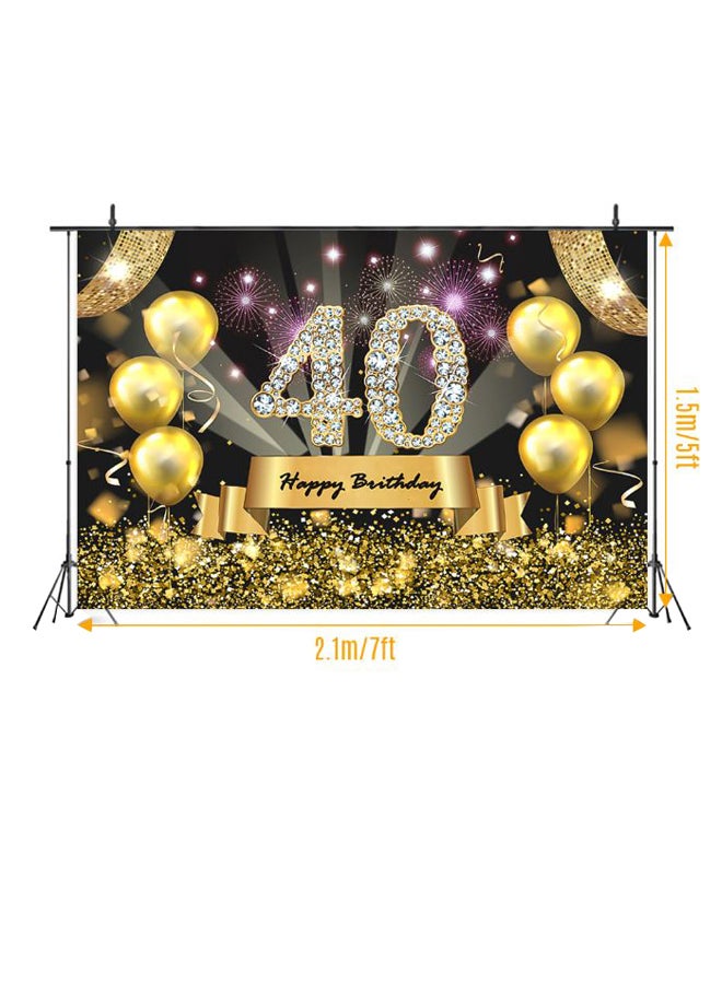 Happy Birthday Theme Photography Background Cloth Multiclour - Image 2