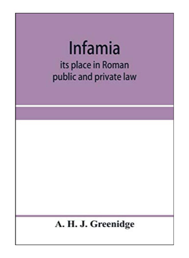 Infamia paperback english - 3-Jan-20 