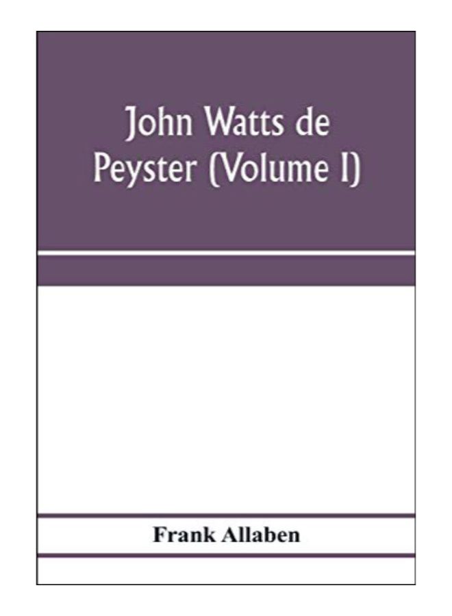 John Watts De Peyster paperback english - 20-Jan-20 