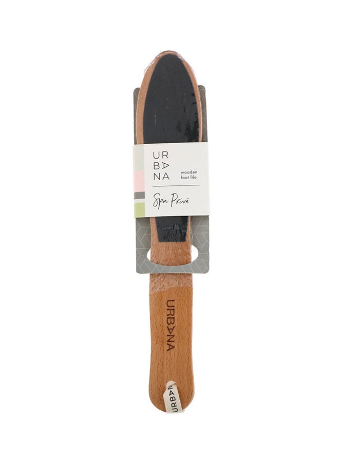 EUROPEAN Spa Prive Wooden Foot File Brown/Black 