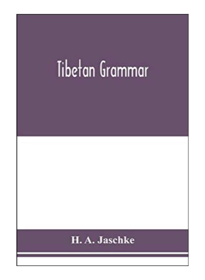 Tibetan Grammar paperback english - 29-Jan-20 