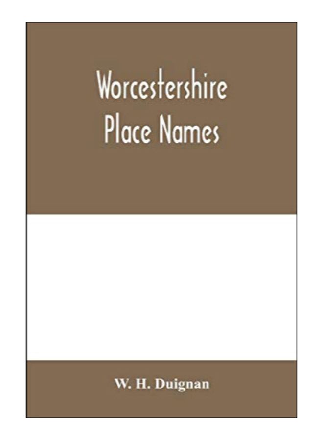 Worcestershire Place Names paperback english - 10-Feb-20