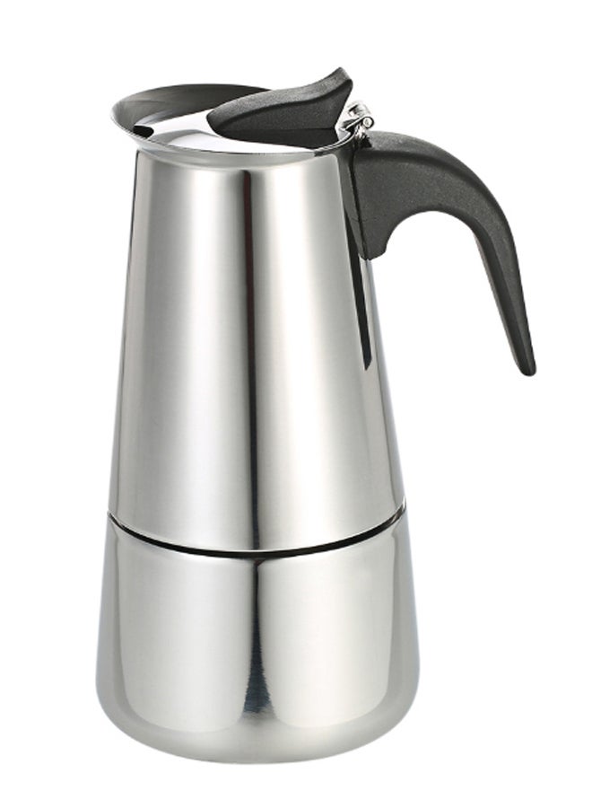 Espresso Percolator Mocha Pot Silver/Black  - Image 1