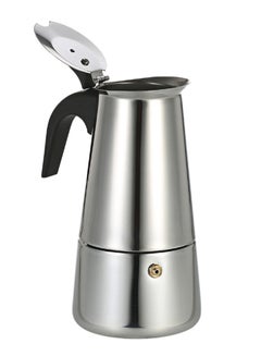 Generic Espresso Percolator Mocha Pot Silver/Black  - Image 2