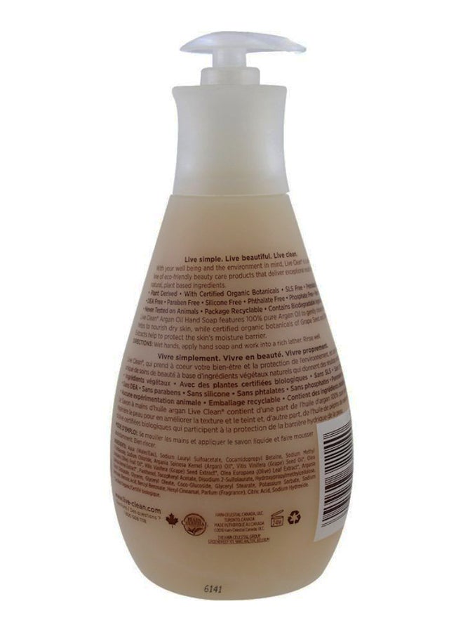 Live Clean Argan Oil Hydrating Liquid Hand Soap - Image 2