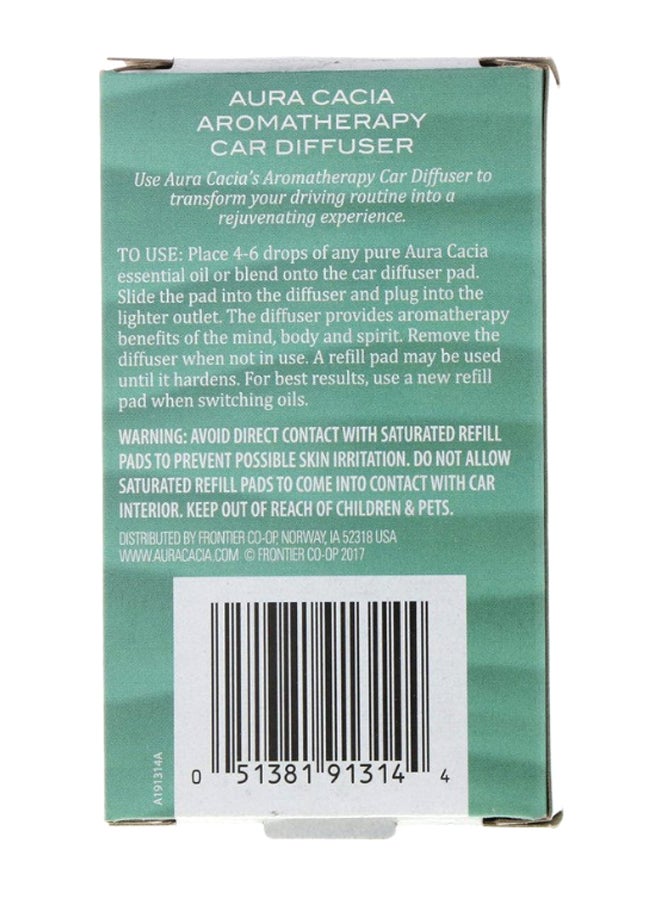 Aura Cacia Aromatherapy Car Diffuser With Refill Pads  - Image 2