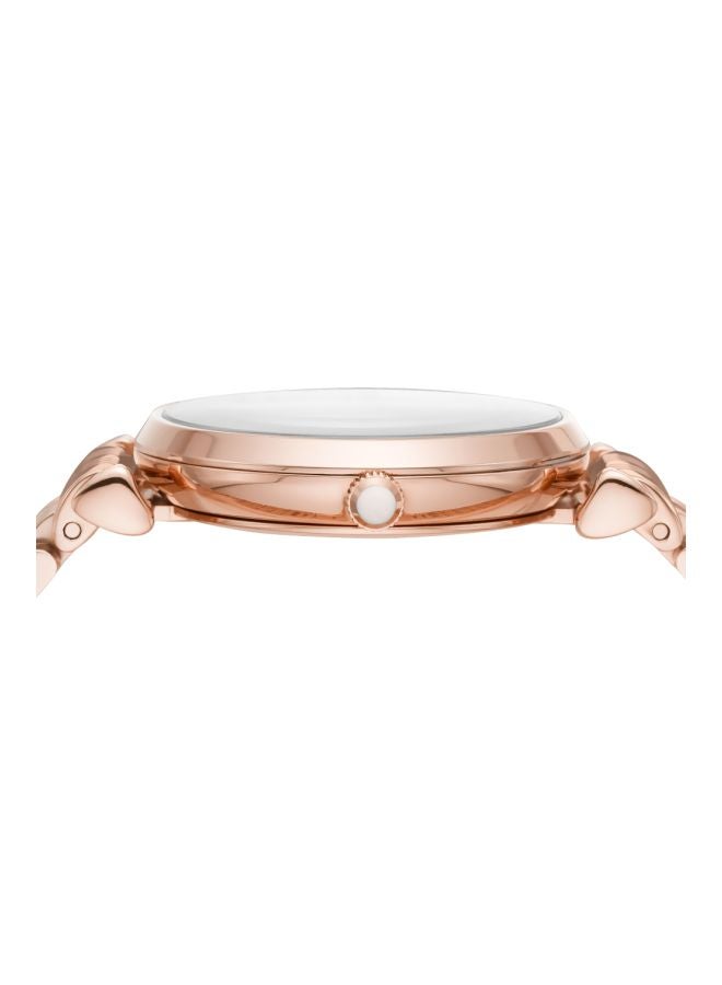 EMPORIO ARMANI Women's Gianni T Bar Stainless Steel Analog Watch AR11244 - 32 mm - Gold  - Image 3