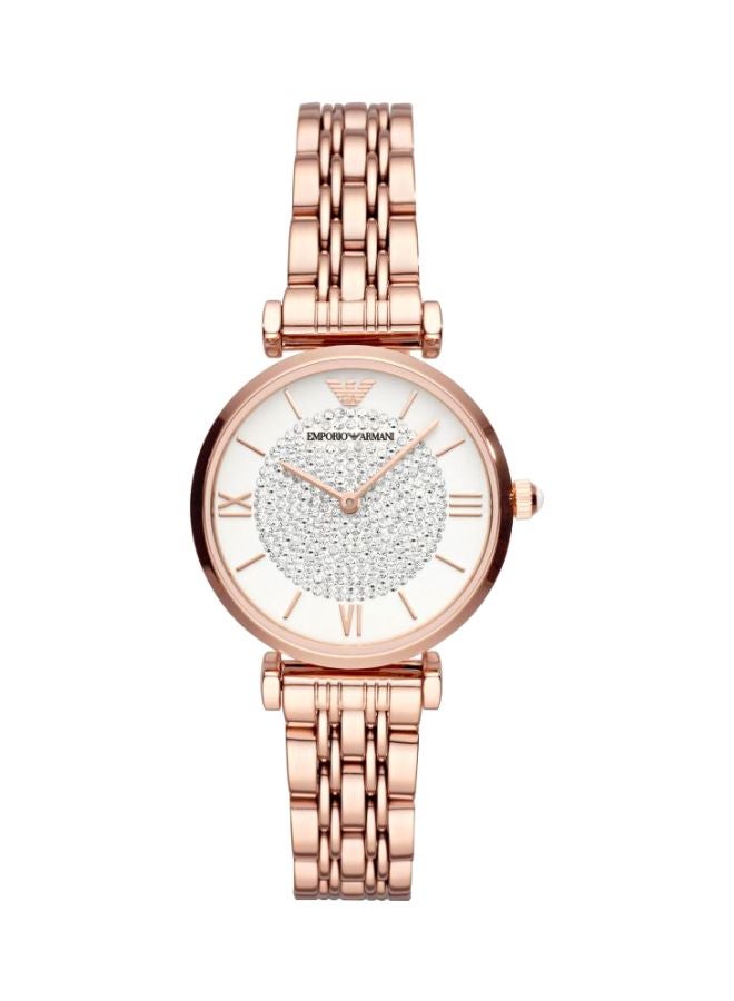 EMPORIO ARMANI Women's Gianni T Bar Stainless Steel Analog Watch AR11244 - 32 mm - Gold  - Image 1