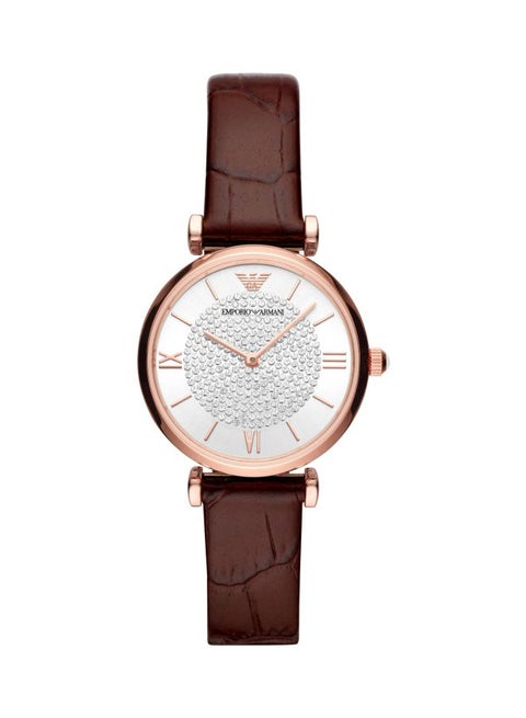Women's Gianni T Bar Water Resistant Analog Watch AR11269 - 32 mm - Brown