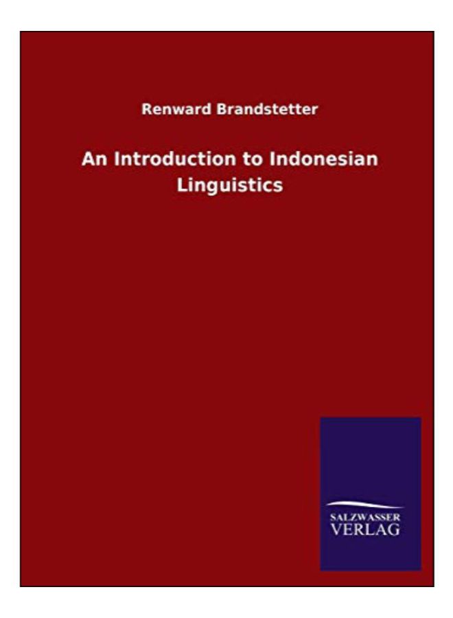 An Introduction To Indonesian Linguistics paperback english - 2-Mar-20