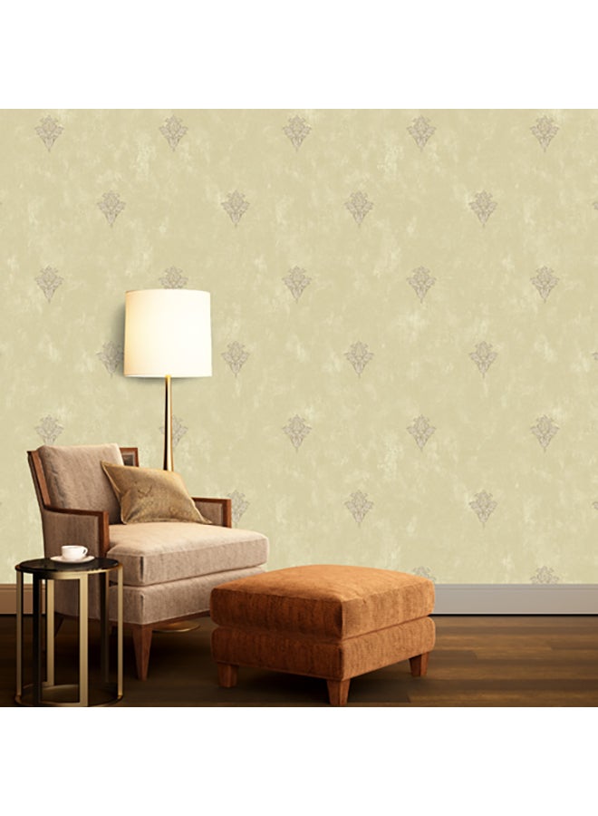 Decorative Non-Woven Wallpaper Beige 53 x 1000cm  - Image 2