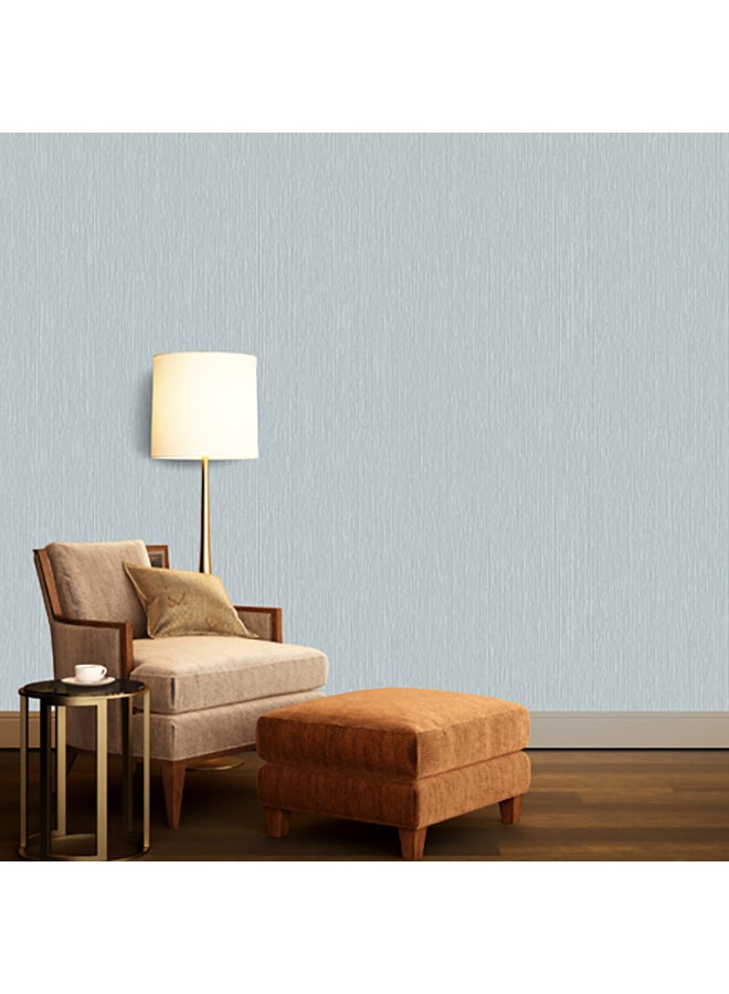 Decorative Non-Woven Wallpaper Light Blue 53 x 1000cm - v1587650537/N37417554A_2