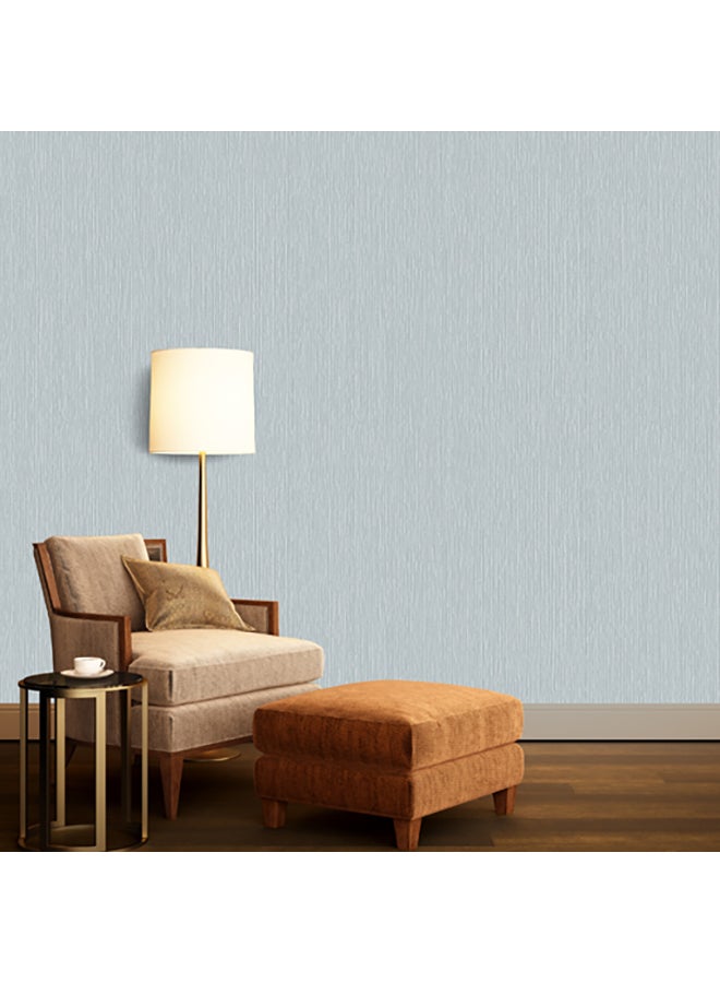 Decorative Non-Woven Wallpaper Light Blue 53 x 1000cm  - Image 2
