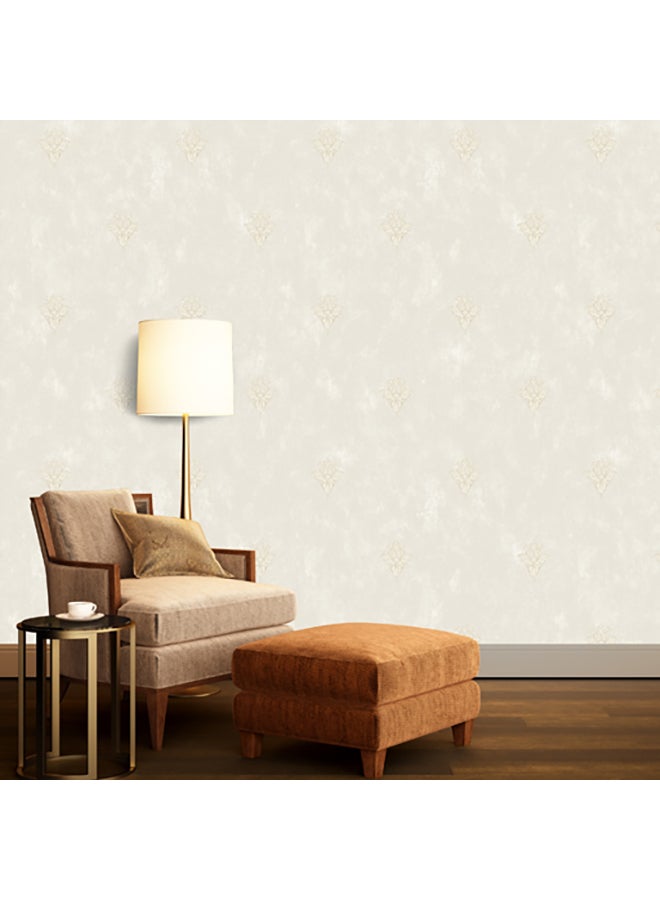Decorative Non-Woven Wallpaper Beige 53 x 1000cm  - Image 2