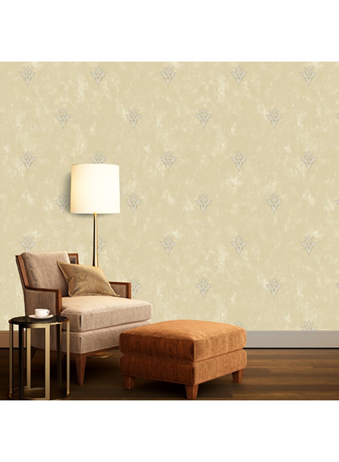 Decorative Non-Woven Wallpaper Beige 53 x 1000cm  - Image 2