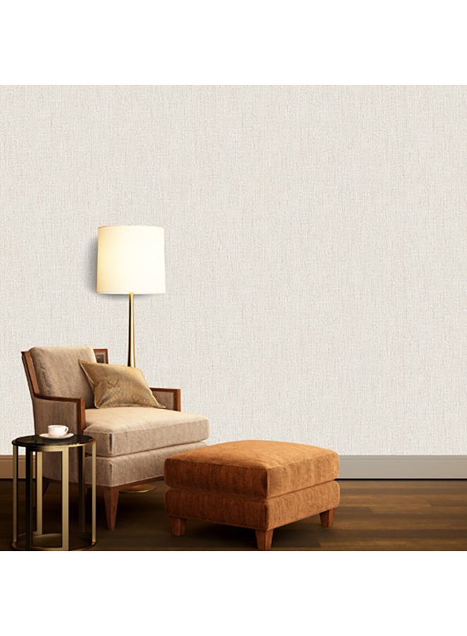 Decorative Non-Woven Wallpaper Light Beige 53 x 1000cm  - Image 2