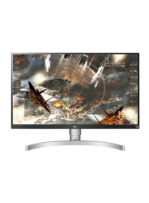 LG 27UL650-W  27" Class 4K UHD (3840 x 2160)  IPS LED Monitor with VESA Display HDR 400, 5ms (GtG at Faster), Display, HDMI, sRGB 99% color Gamut, 3-side Virtually Borderless Black/Silver