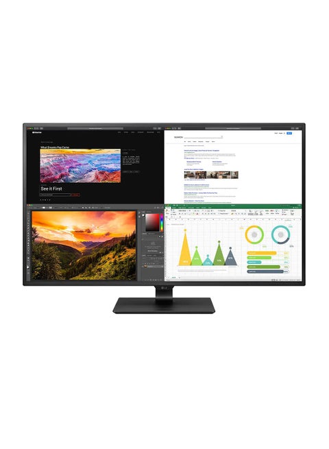 43 Inch Class UltraFine (3840 X 2160) IPS Display with USB Type-C and HDR10, 4 HDMI inputs, 43UN700-B Black