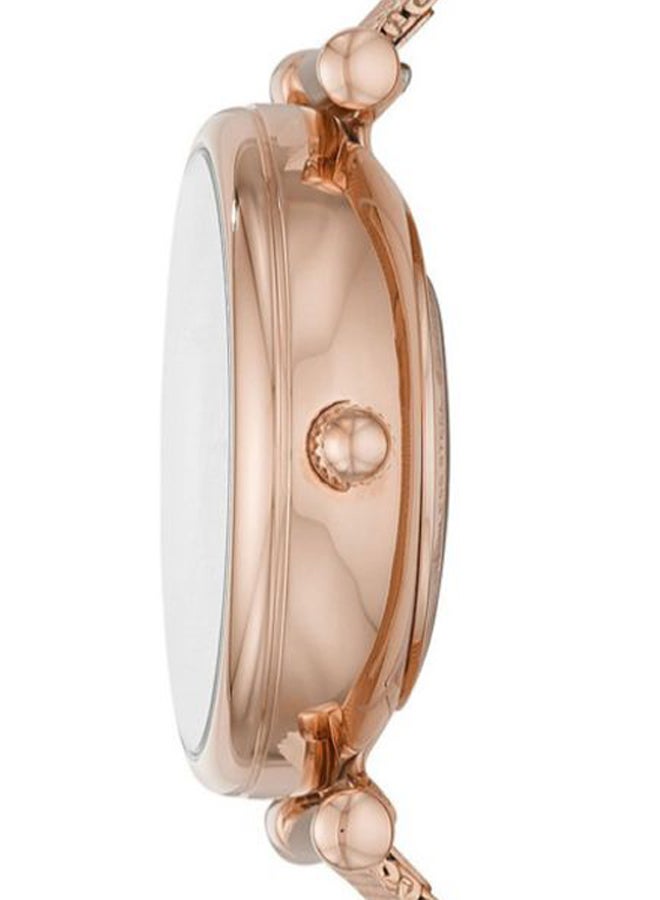 FOSSIL Women's Carlie Analog Watch ME3175 - 35 mm - Rose Gold  - Image 2
