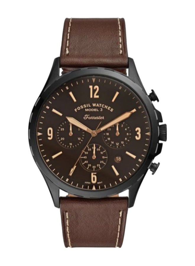 FOSSIL Men's Forrester Chronograph Watch FS5608 - 46 mm - Brown  - Image 1