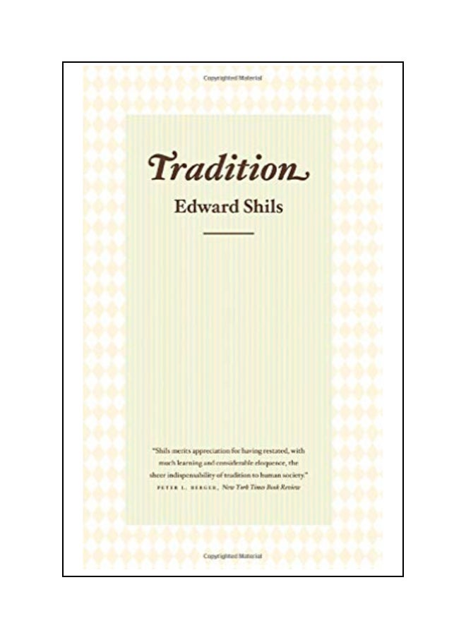 Tradition Paperback English by Edward Shils - 38975 