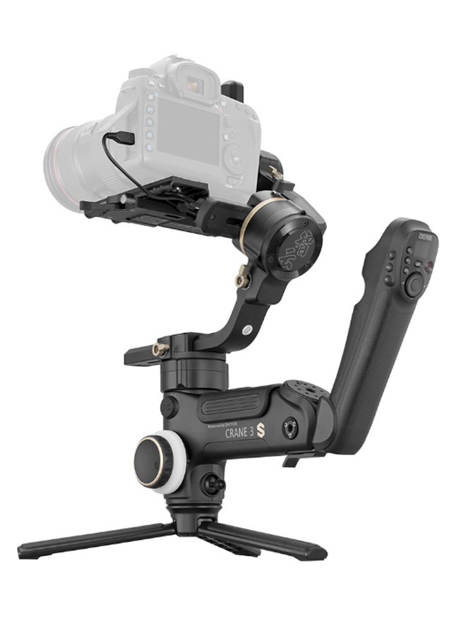 Zhiyun - Professional Crane 3S Handheld Gimbal Stabilizer Black - Image 1