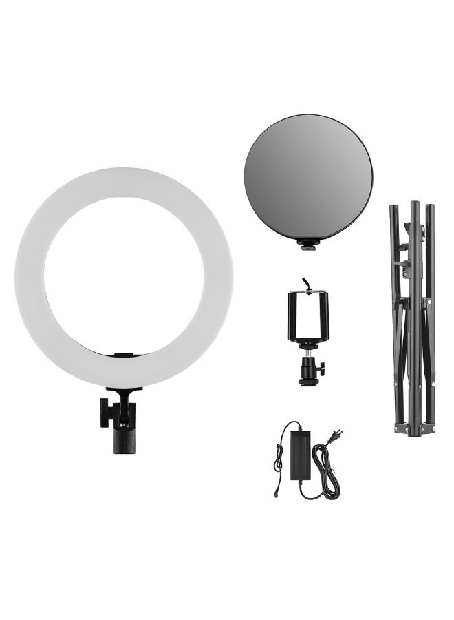 5-Piece LED Ring Light Studio Video Lamp Kit Black/White - Image 1