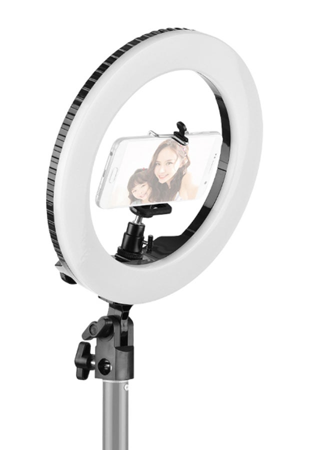 5-Piece LED Ring Light Studio Video Lamp Kit Black/White - Image 3