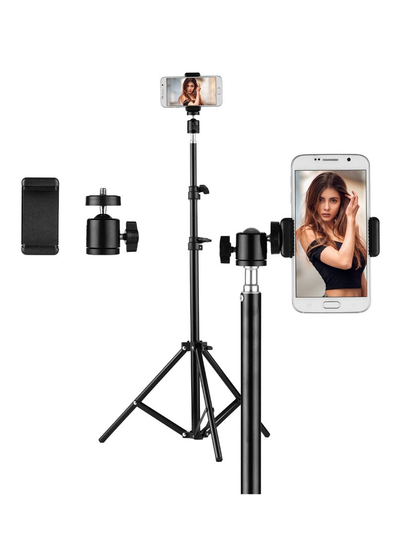 4-Piece Studio Photography Light Adjustable Tripod Stand Kit Black - Image 2