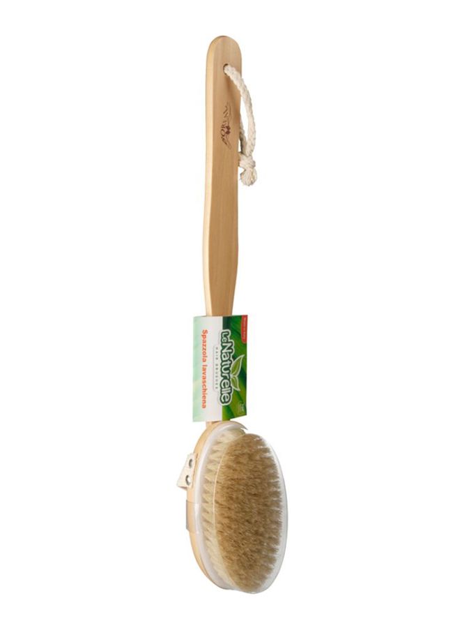 Round Head Bath Brush Beige