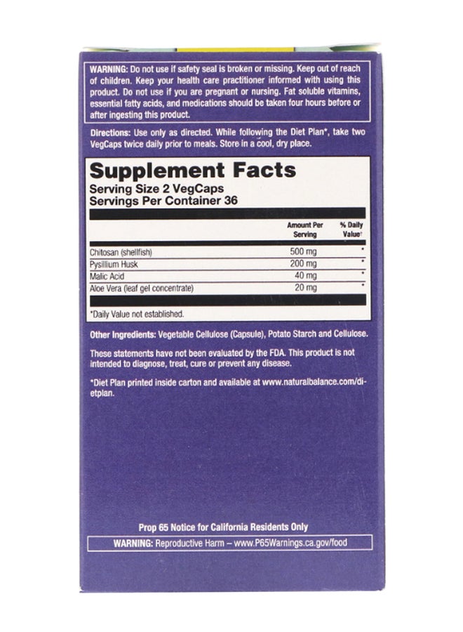 ناتشورال بالانس مكمل غذائي بمغناطيس الدهون - 72 كبسولة - Image 3