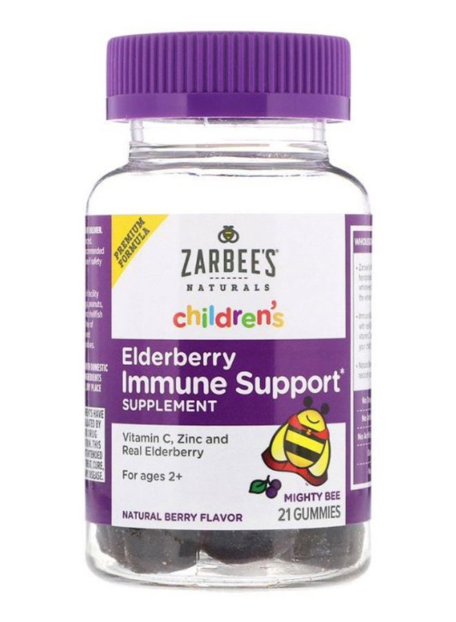Zarbee's Naturals Children's Mighty Bee Elderberry Immune Support - 21 Gummies - Image 1