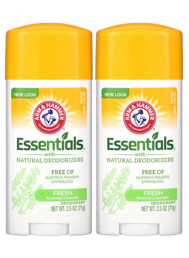 Arm & Hammer Pack Of 2 Essentials Natural Fresh Deodorant 2 X 71 ml