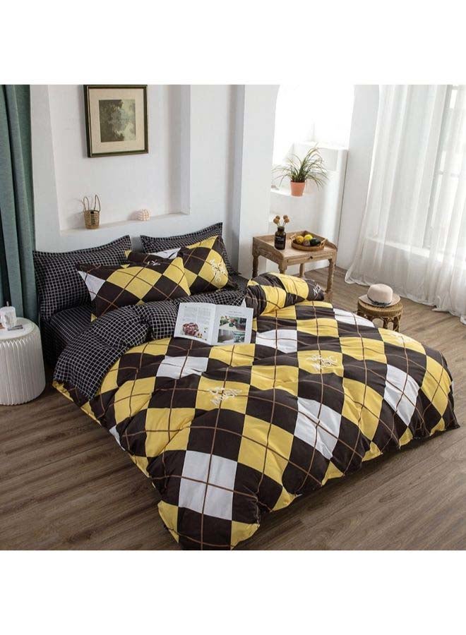 Beauenty 4-Piece European Style Luxury Jacquard Single Bedding Set Polyester Multicolour - Image 2