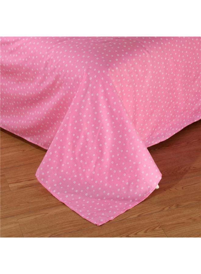 Beauenty 5-Piece Luxury Jacquard Duvet Cover Set Polyester Blue/Pink - Image 5