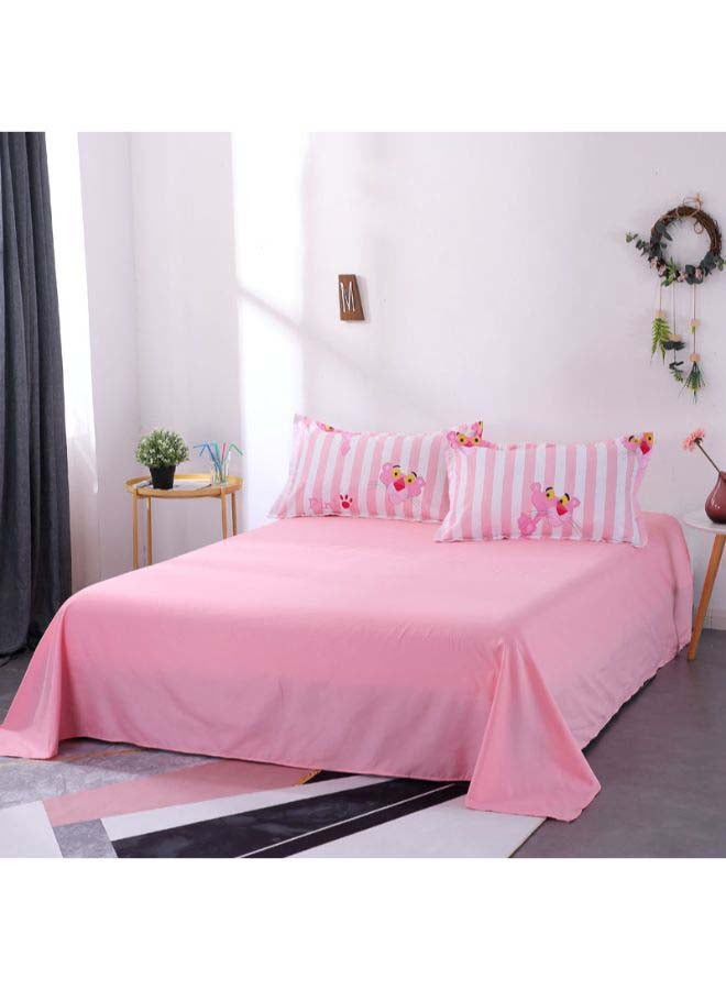 Beauenty 4-Piece Luxury Jacquard Printed Set Polyester Pink/White - Image 5